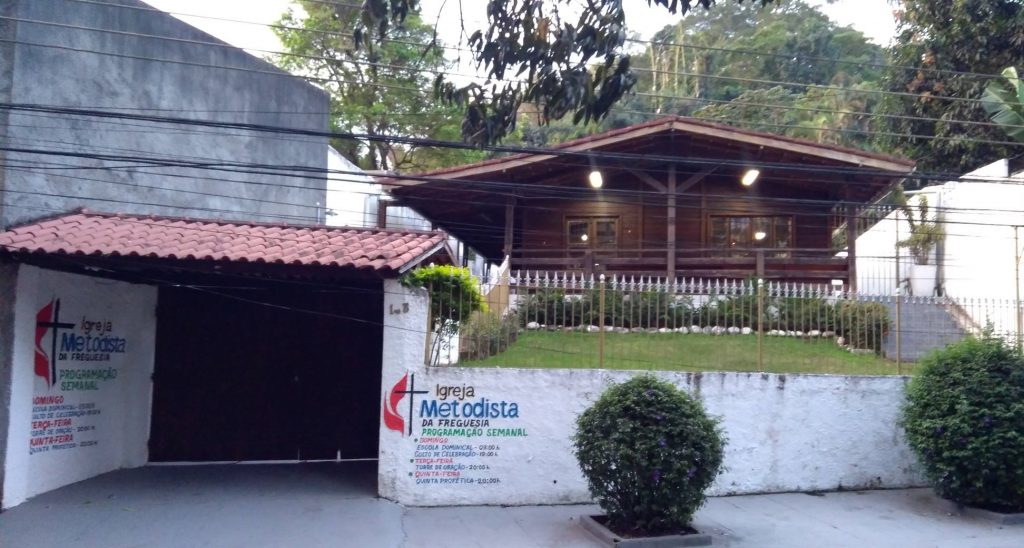 Templo da Igreja Metodista em Freguesia, na rua Timboaçu 143, Freguesia, Jacarepaguá, Rio de Janeiro, Brasil